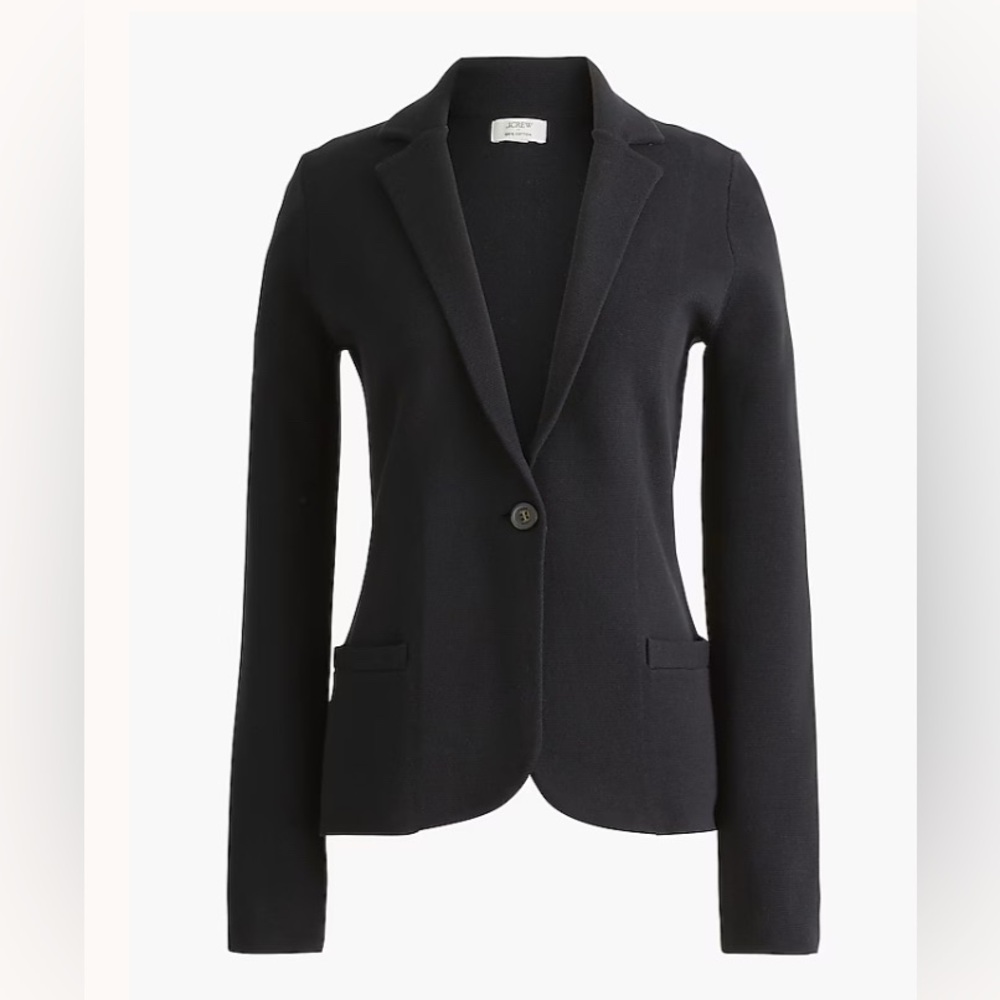 J. Crew Women’s Schoolboy Sweater Blazer in Black